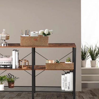 Panier de rangement tissé à la main avec couvercle - Organisateur élégant