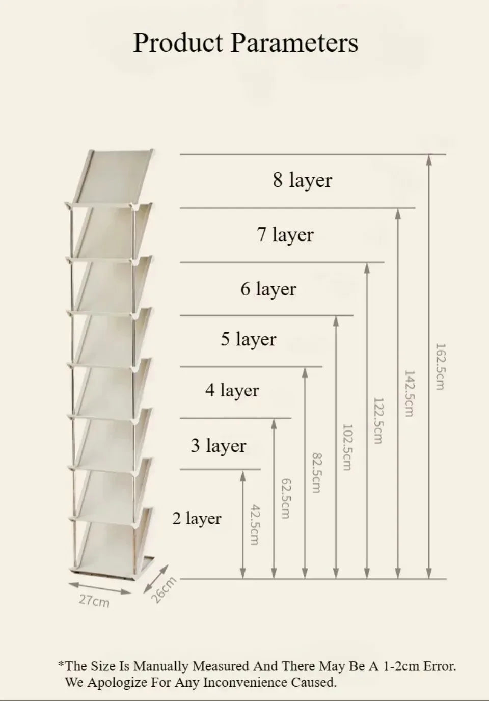 Étagère à chaussures empilable étroite pour un rangement optimal
