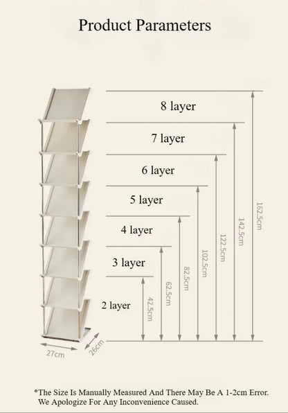 Étagère à chaussures empilable étroite pour un rangement optimal