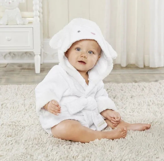 Robe de bain en coton pour bébé : peignoir doux et pyjama