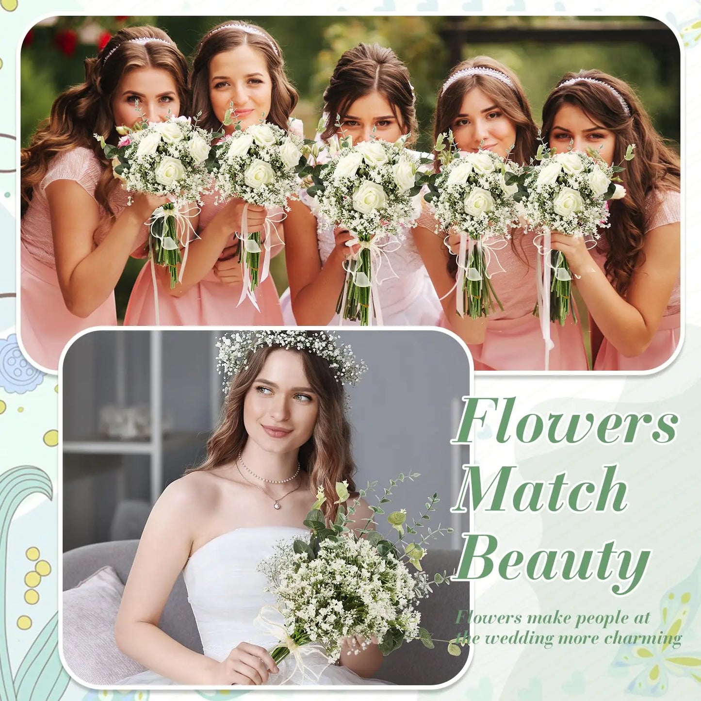 Bouquets de Fleurs Artificielles pour Décoration Maison - 10/15 Pcs