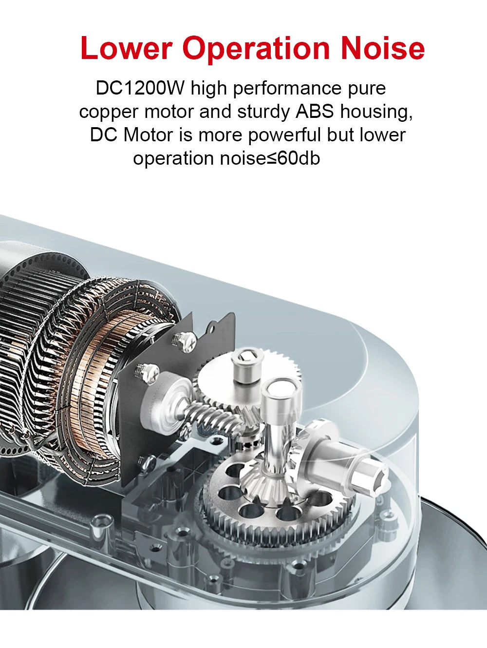 Mélangeur BioloMix 1200W 6L - Moteur Silencieux, 6 Vitesses
