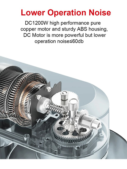 Mélangeur BioloMix 1200W 6L - Moteur Silencieux, 6 Vitesses