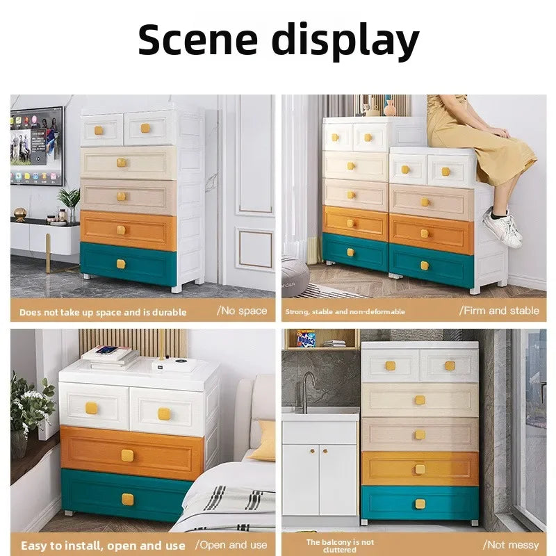 Armoire de rangement blanche à tiroirs - 50 casiers en plastique