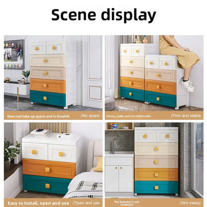 Armoire de rangement blanche à tiroirs - 50 casiers en plastique