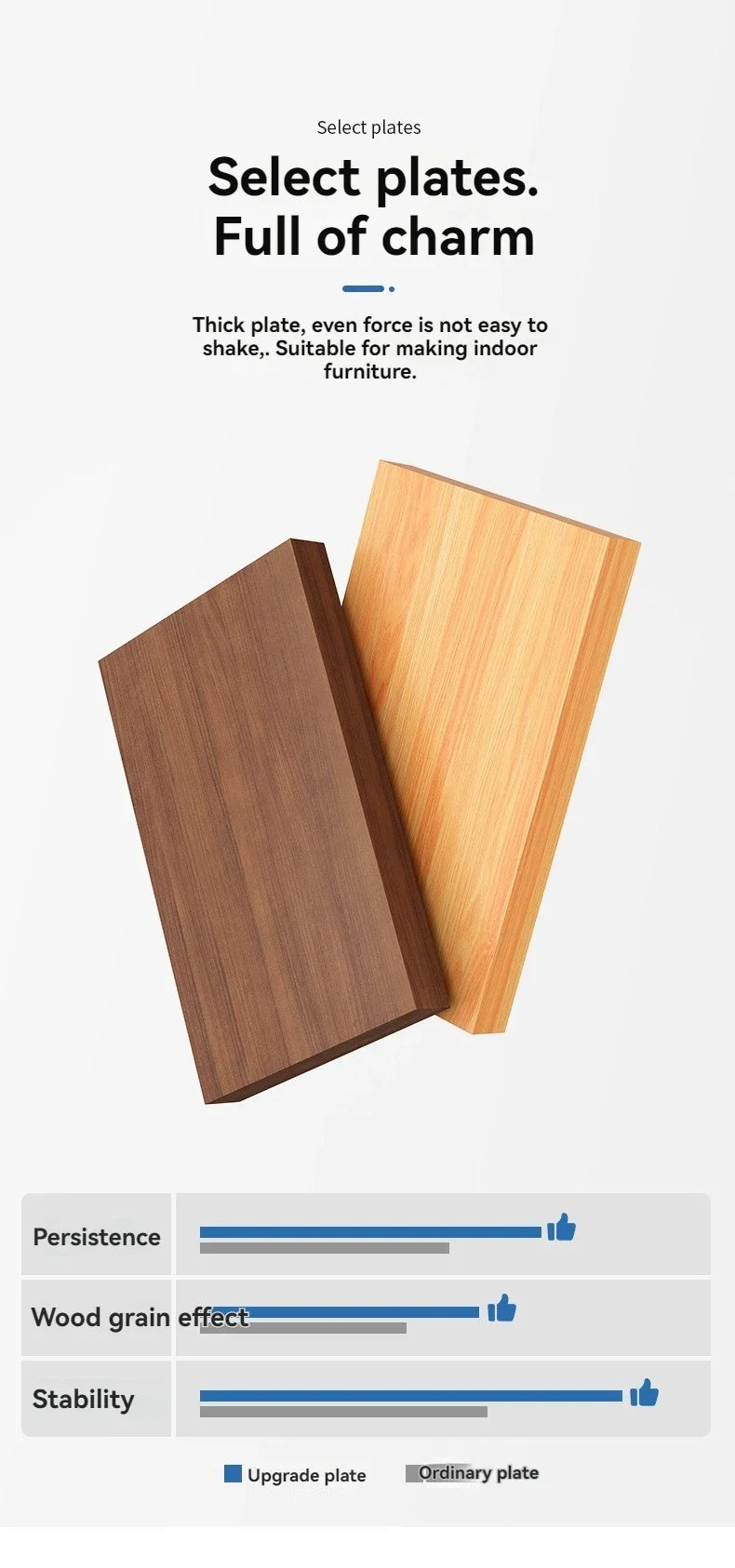 Armoire de chevet en bois massif pour petite chambre à coucher