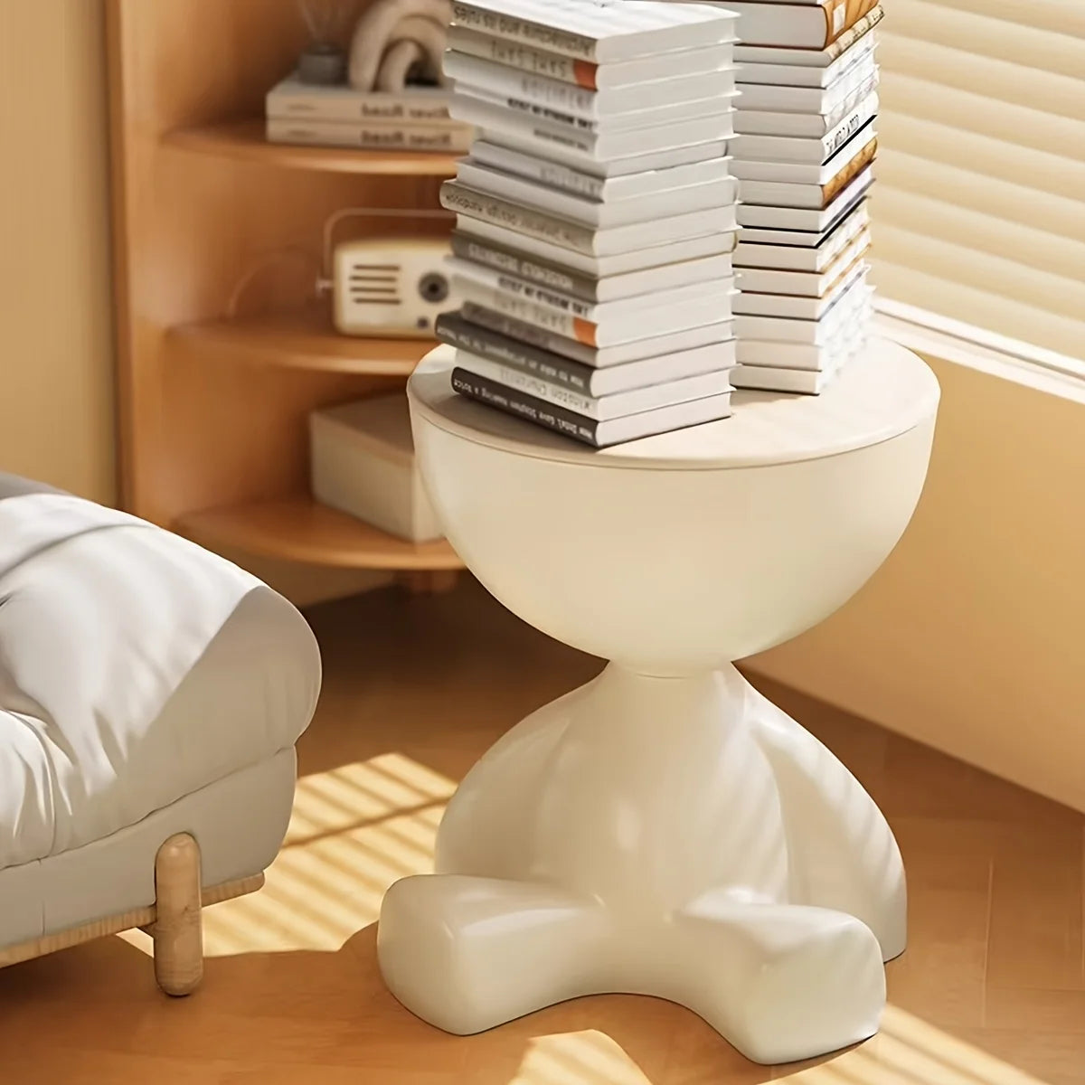 Table de chevet ours moderne en plastique, multifonctionnelle et pratique
