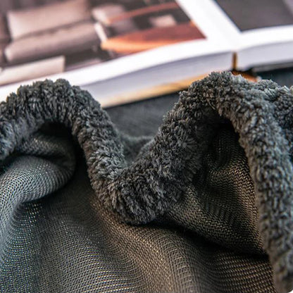 WOSTAR - Drap-housse en peluche douce, luxe pour couple d'hiver