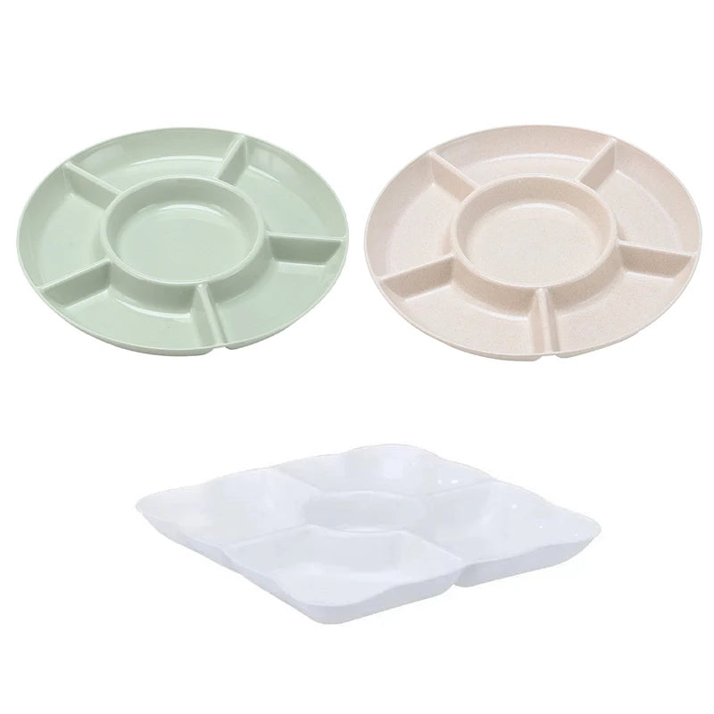 Assiette à Snacks Fruits avec 6 Compartiments - Idéal Apéritif