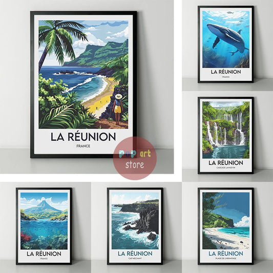 Affiche Voyage La Réunion - Décoration Murale Naturelle