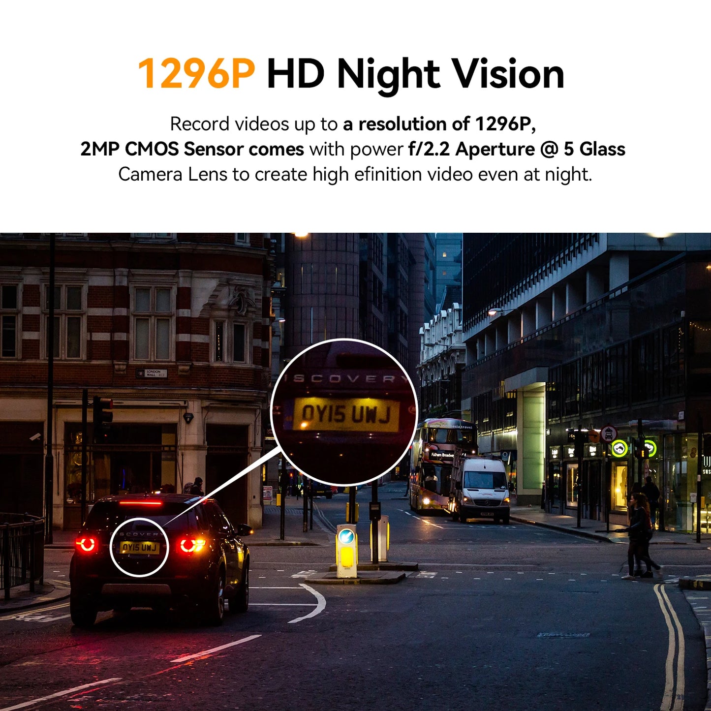 DDPAI Mini Pro 1296P Dash Cam - Caméra DVR WiFi pour Voiture