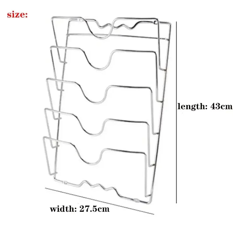 Support mural multifonction pour couvercles de casseroles - Cuisine