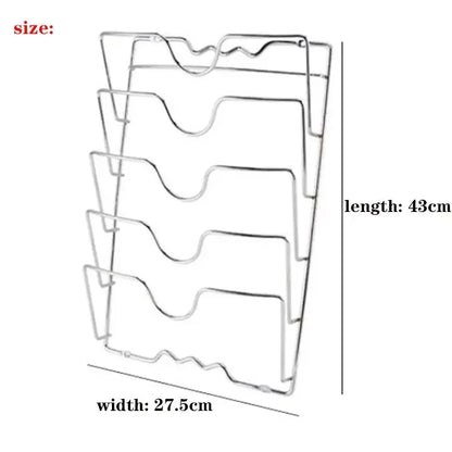 Support mural multifonction pour couvercles de casseroles - Cuisine