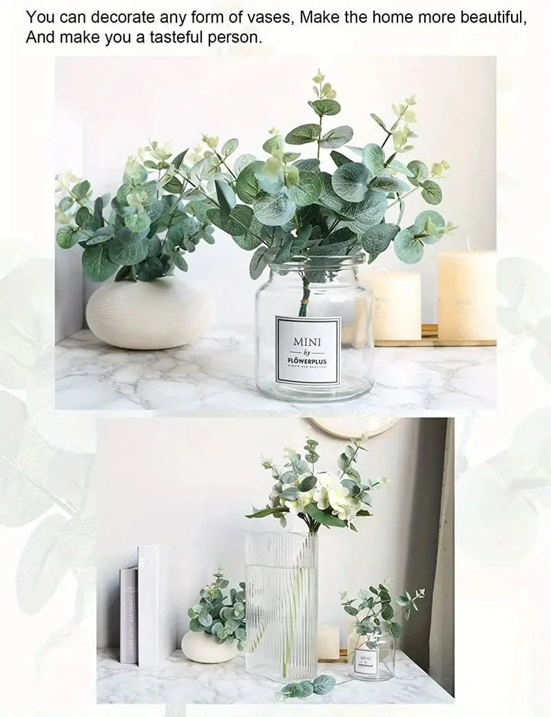 Tiges d'Eucalyptus Artificielles pour Décoration de Salon - 5/10/20 pièces