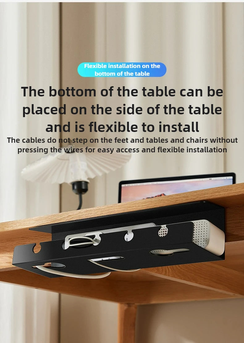 Organisateur de câbles pour bureau et maison - Boîte de rangement élégante