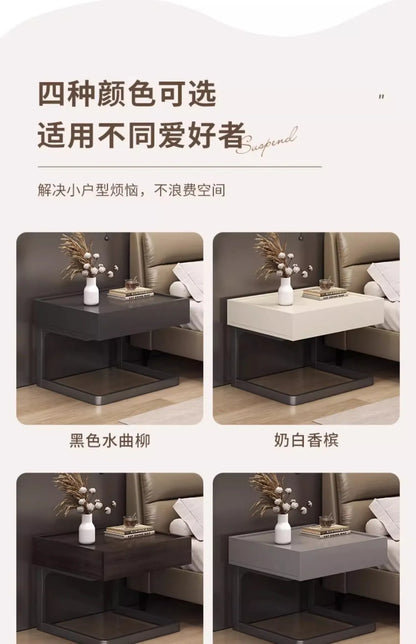Table de nuit moderne avec tiroir - Esthétique nordique luxe