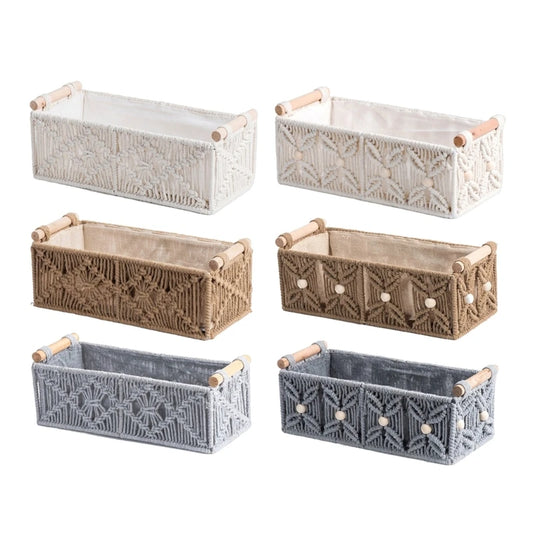 Panier de rangement en corde coton élégant et multifonctionnel