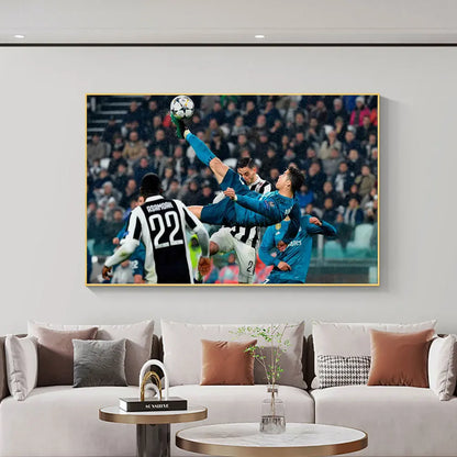 Affiche de Football HEROCROSS - Art Mural Étoiles en Toile