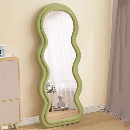 Miroir ondulé pleine longueur, design nordique luxe, livraison gratuite