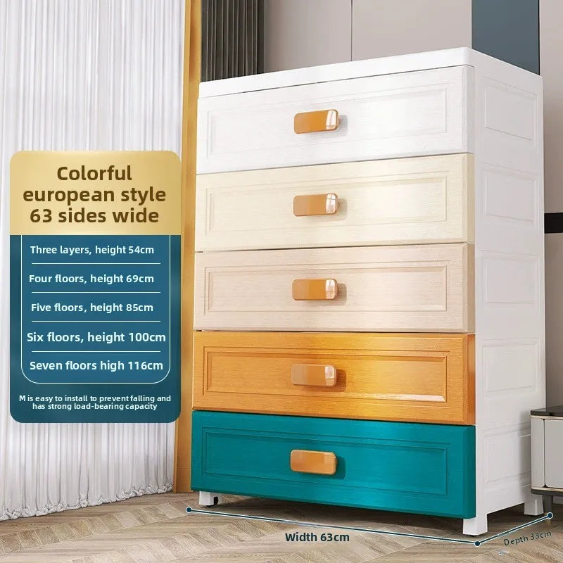 Armoire de rangement blanche à tiroirs - 50 casiers en plastique