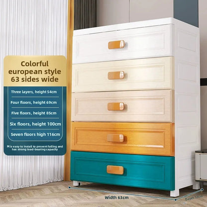 Armoire de rangement blanche à tiroirs - 50 casiers en plastique