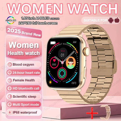 Montre Intelligente Xiaomi Femme - Diagnostic AI, HRV, PPG, IP68