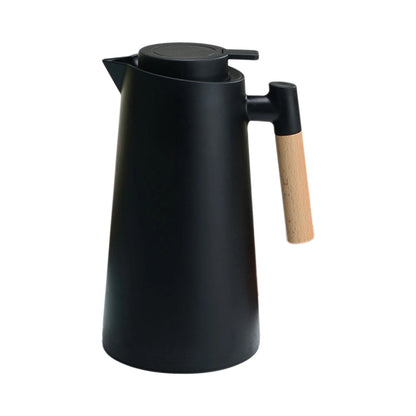 Carafe thermique isolée 1L avec poignée en bois - Garde au chaud/froid