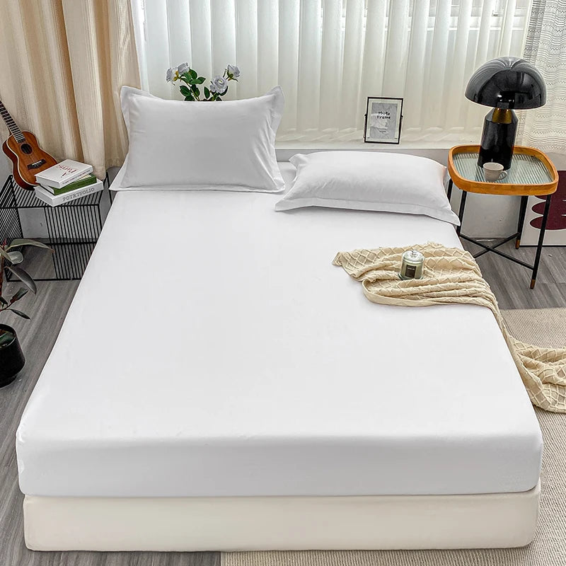 Drap-housse élastique antidérapant pour lits simples à King