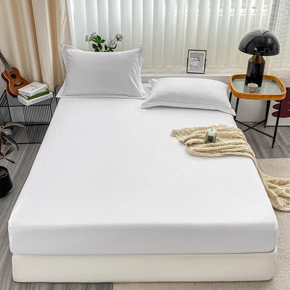 Drap-housse élastique antidérapant pour lits simples à King