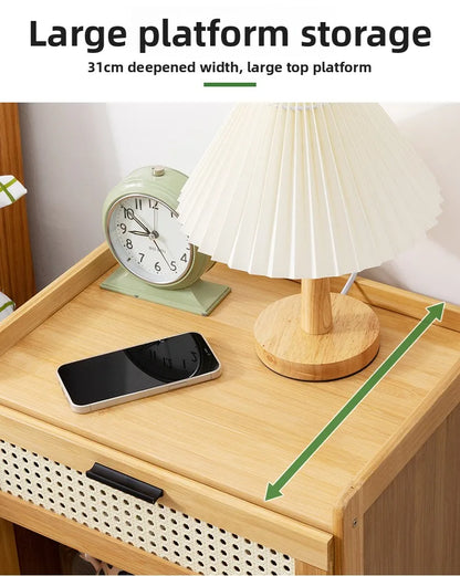 Table de chevet avec tiroir - Armoire de rangement élégante