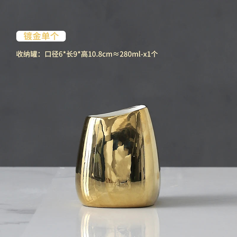 Set d'accessoires de salle de bains en céramique chinoise élégante