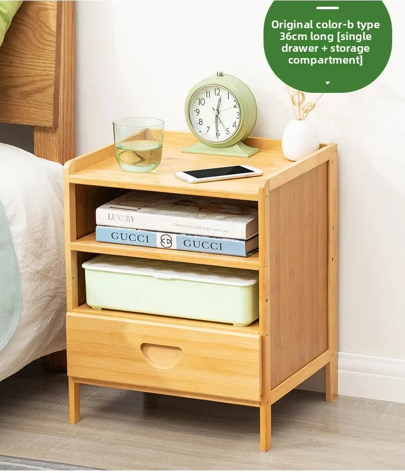 Table de chevet en bois massif - Armoire de rangement moderne