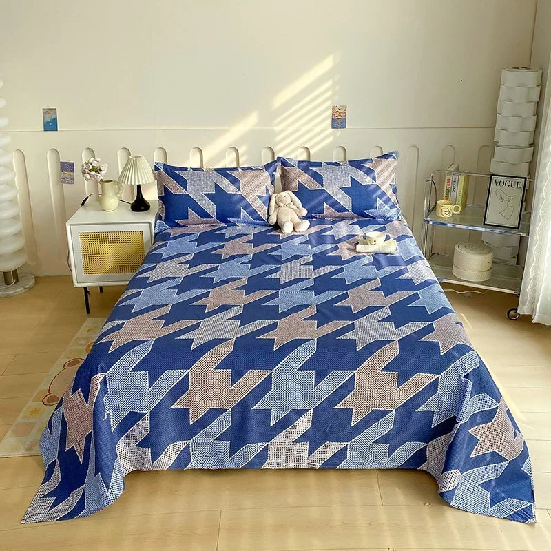 Draps de Lit Fleuri Réactifs pour Lit Double, Simple, Queen, King