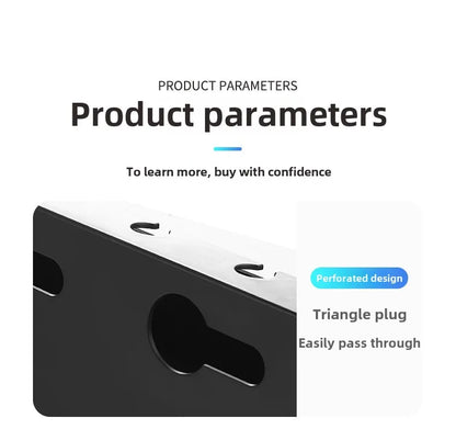 Organisateur de câbles pour bureau et maison - Boîte de rangement élégante