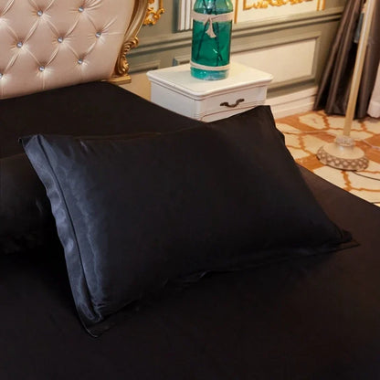 Taie d'oreiller en satin luxueux 48x74 - Confort et élégance