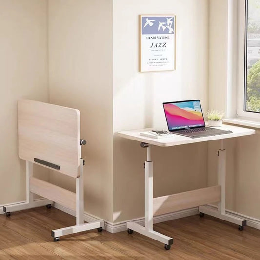 Table pliante mobile avec rouleaux - Table de chevet polyvalente