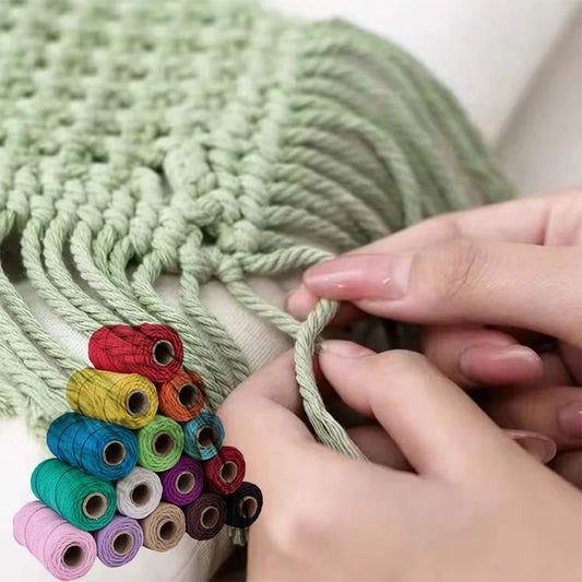 Corde en coton naturel 4mm pour macramé - 10m de créativité DIY