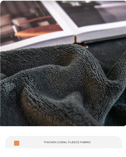 WOSTAR - Drap-housse en peluche douce, luxe pour couple d'hiver