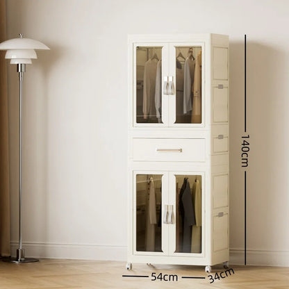 Armoire de rangement pliable multifonction pour vêtements et maison
