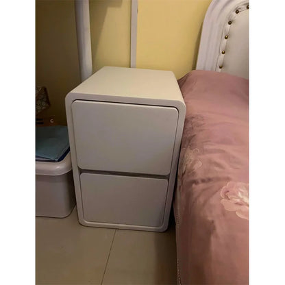 Table de chevet en bois massif avec 2 tiroirs - Design minimaliste