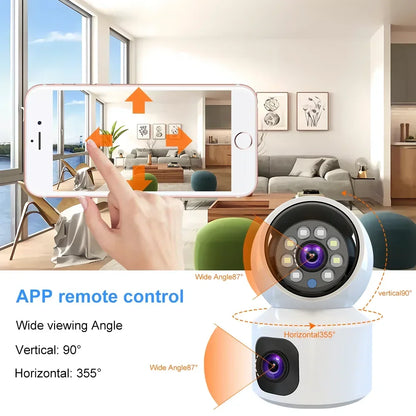 Caméra IP WiFi 8MP avec vision nocturne et audio bidirectionnel