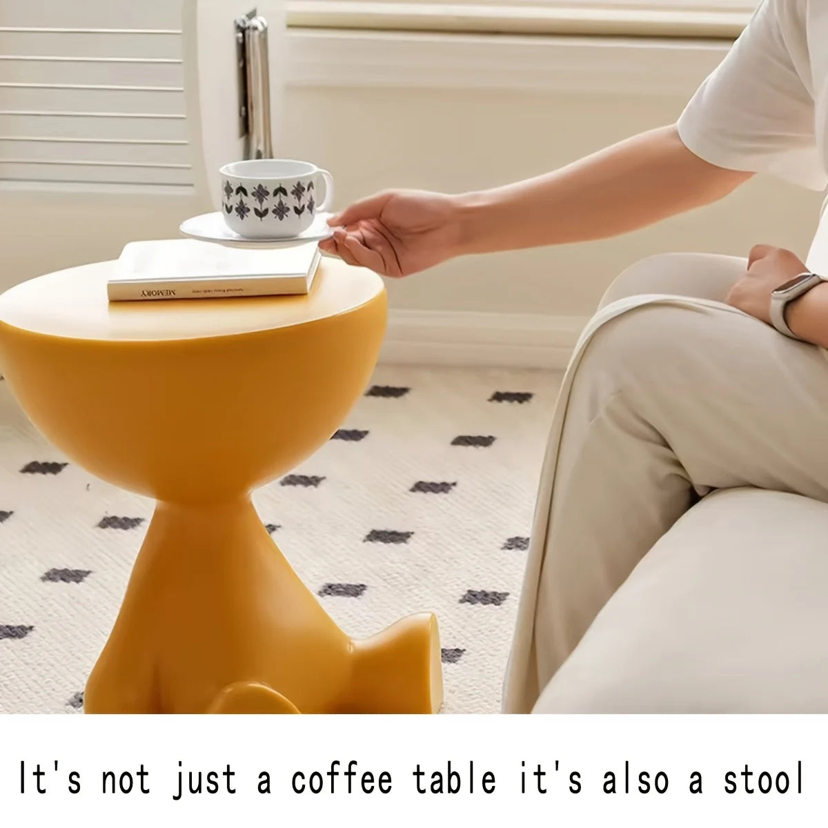 Table de chevet ours moderne en plastique, multifonctionnelle et pratique