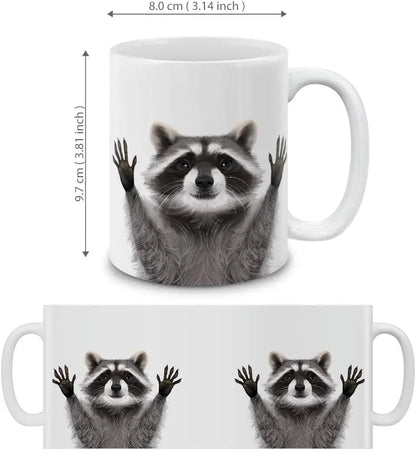 Tasse à café raton laveur - Idée cadeau Noël & hiver