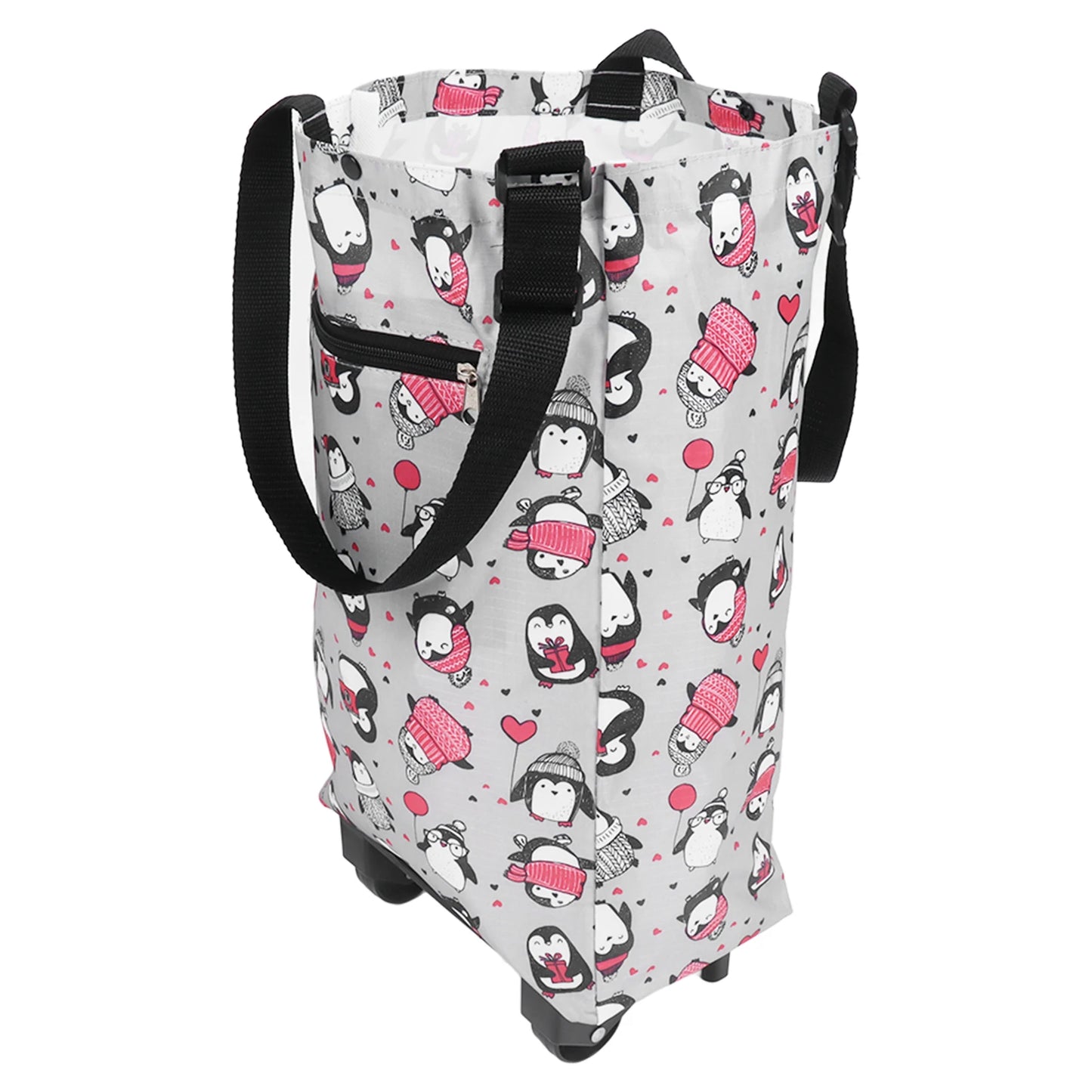 Chariot de Shopping Pliable avec Roulettes pour Homme - Pratique et Fonctionnel