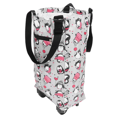 Chariot de Shopping Pliable avec Roulettes pour Homme - Pratique et Fonctionnel