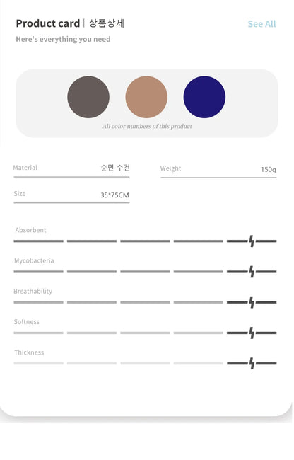 Serviette de Bain Coton Douce et Épaisse - Set de 2 Absorbantes