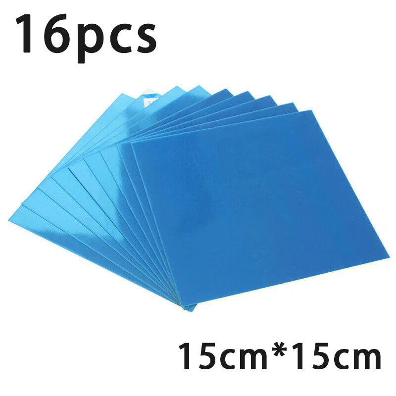 Autocollants Murs Miroir Carrés 15CM - 16 Pièces DIY Décoratif