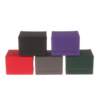 Boîte de rangement PU pour cartes de jeu - Organisateur portable