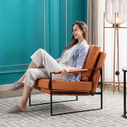 Canapé paresseux nordique en fer forgé pour salon et balcon