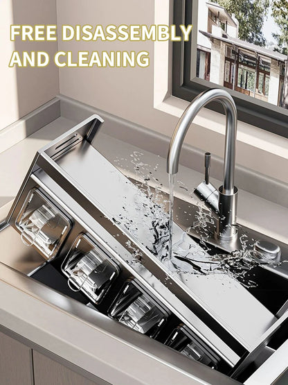 Etagère d'assaisonnement murale sans perçage, pratique et design